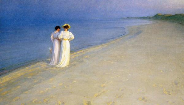 Peder Severin Kroyer Summer evening on Skagen's Southern Beach